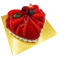 Cuore piccolo cheesecake ai frutti di bosco